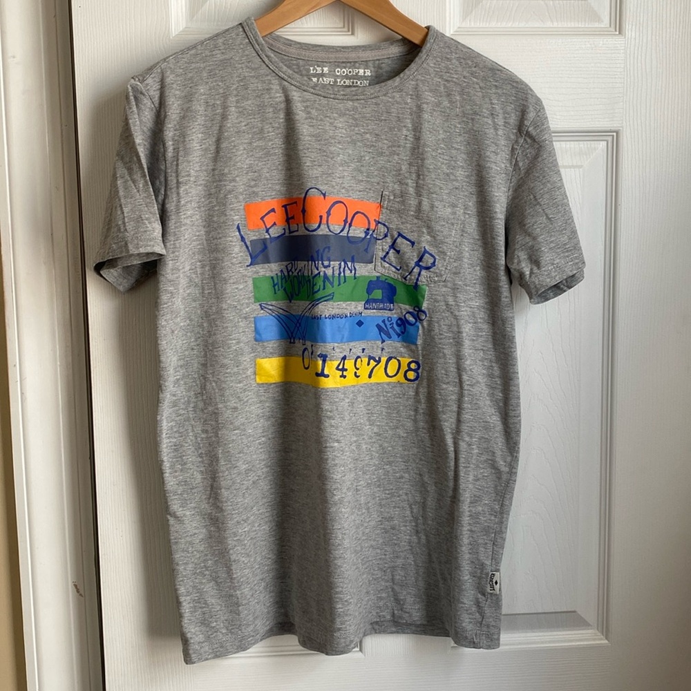 Lee Cooper gray t shirt size medium M in very good condition